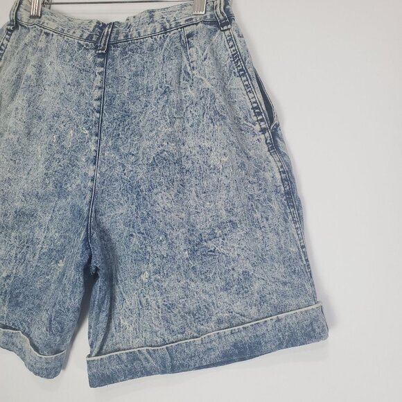 THE BEVERLY HILLS VNTG Women Shorts 24 Denim Acid Wash High Rise 100% Cotton USA - Picture 8 of 9